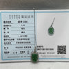 Type A Green Omphacite Jade Jadeite Leaf - 2.68g 31.1 by 14.9 by 4.6mm - Huangs Jadeite and Jewelry Pte Ltd