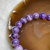 Natural Charoite Crystal Bracelet 28.93g 10.2mm/bead 20 beads - Huangs Jadeite and Jewelry Pte Ltd