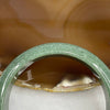 Type A Dou Qing Green Jadeite Bangle 65.49g inner diameter 58.8mm 14.7 by 7.8mm - Huangs Jadeite and Jewelry Pte Ltd