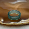 Type A Semi Icy Blueish Green Jade Jadeite Ring 3.1g US8 HK16.5 Inner Diameter 18.2mm Thickness: 5.9 by 2.6mm - Huangs Jadeite and Jewelry Pte Ltd