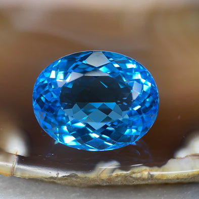 Natural Swiss Blue Topaz 42.30 carats 21.7 by 17.6 by 12.7mm - Huangs Jadeite and Jewelry Pte Ltd