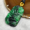 Type A Spicy Green Jade Jadeite Dragon 41.09g 57.8 by 36.2 by 8.6mm - Huangs Jadeite and Jewelry Pte Ltd