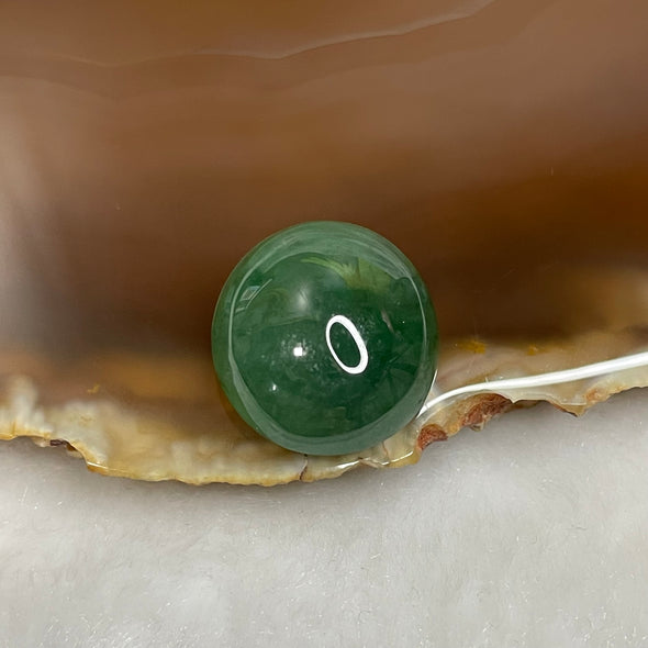 Type A Green Jade Jadeite for setting 4.1g 18.7 by 17.2 by 8.0mm - Huangs Jadeite and Jewelry Pte Ltd