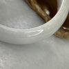 Type A Faint Lavender Green Jadeite Bangle 67.52g inner diameter 55.4mm 17.4 by 8.4mm - Huangs Jadeite and Jewelry Pte Ltd