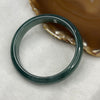 Type A Semi Icy Blueish Green Jadeite Bangle 51.83g inner diameter 62.1mm 11.8 by 7.5mm - Huangs Jadeite and Jewelry Pte Ltd