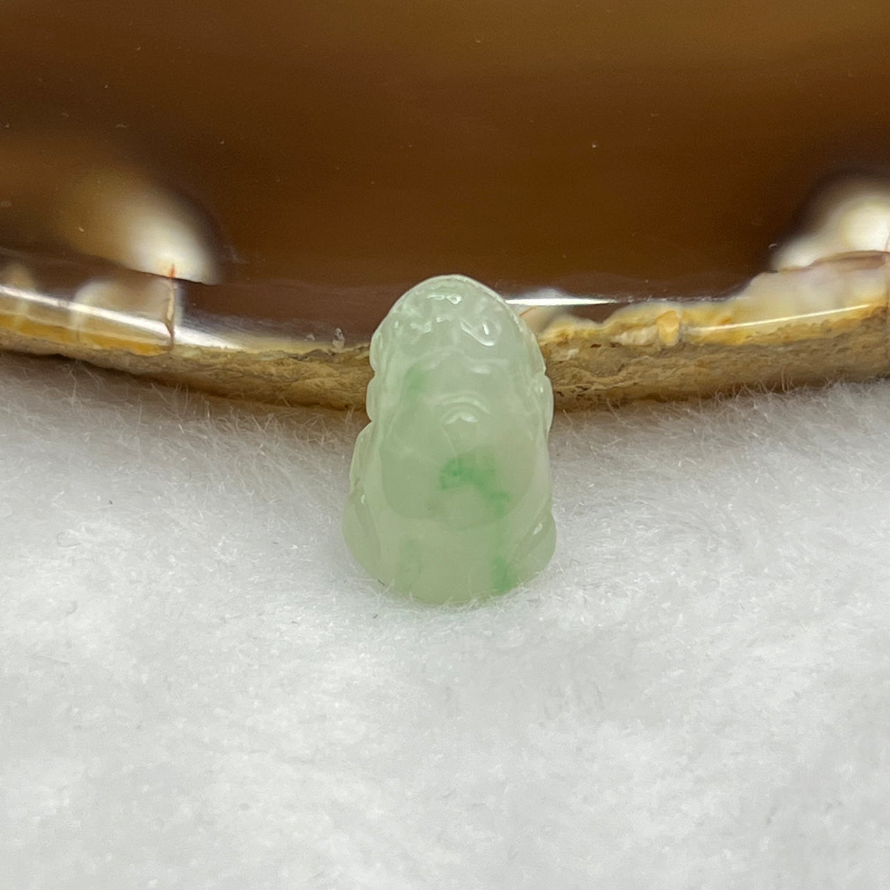Type A Semi Icy Green Jade Jadeite Pixiu Pendant - 1.27 g 15.4 by 9.7 by 4.7 mm - Huangs Jadeite and Jewelry Pte Ltd