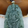 Grand Master Certified Type A Semi Icy Blueish Green Jade Jadeite Guan Yin with 9 Dragons Pendant 53.82g 73.0 by 39.0 by 10.0 mm - Huangs Jadeite and Jewelry Pte Ltd