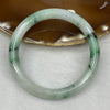 Type A Green Piao Hua Jadeite Bangle 30.92g inner diameter 53.0mm 8.1 by 7.6mm - Huangs Jadeite and Jewelry Pte Ltd