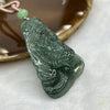 Grand Master Certified Type A Semi Icy Green Jade Jadeite Dragon Pendant 29.05g 55.8 by 29.5 by 13.0 mm - Huangs Jadeite and Jewelry Pte Ltd