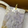 18k Yellow Gold Type A 3 Colour Jade Jadeite Guan Gong on Champion Stallion 43.95g 219.85ct 63.87 by 38.8 by 9.55mm with NGI Cert - Huangs Jadeite and Jewelry Pte Ltd