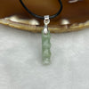 Type A Green Jade Jadeite Bamboo 3.17g 21.0 by 6.0 by 6.0 mm - Huangs Jadeite and Jewelry Pte Ltd