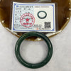 Type A Semi Icy Blueish Green Jadeite Bangle 51.18g inner diameter 55.7mm 9.6 by 9.6mm - Huangs Jadeite and Jewelry Pte Ltd