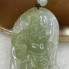 Grand Master Type A Semi Icy Guan Gong & Dragon 32.24g 58.8 by 29.8 by 9mm - Huangs Jadeite and Jewelry Pte Ltd