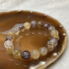 Natural Purple Titanium Crystal Bracelet 28.09g 10.4mm/bead 19 beads - Huangs Jadeite and Jewelry Pte Ltd