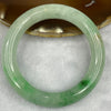 Natural Type A Apple Green with Spicy Green Bangle 59.47g Inner Diameter 55.0 mm 11.0 by 10.2mm - Huangs Jadeite and Jewelry Pte Ltd