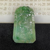 High Quality Type A Spicy Green Jade Jadeite Dragon Phoenix Pendant - 47.87g 69.3 by 42.3 by 9.4mm - Huangs Jadeite and Jewelry Pte Ltd