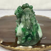 Type A Spicy Green Jade Jadeite Dragons Display - 230g 67.9 by 47.6 by 49.8mm - Huangs Jadeite and Jewelry Pte Ltd