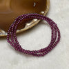 Natural Red Garnet Crystal Necklace 10.93g 3.1mm/bead - Huangs Jadeite and Jewelry Pte Ltd