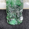 Type A Spicy Green Lei Gong 雷公 Jade Jadeite Pendant - 74.04g 72.6 by 38.1 by 13.9mm - Huangs Jadeite and Jewelry Pte Ltd
