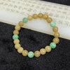 Type A Yellow & Green Jade Jadeite Bracelet 19.26g 7.9mm/bead 23 beads - Huangs Jadeite and Jewelry Pte Ltd