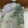 Grand Master Certified Type A Four Colour Jade Jadeite Flower Pendant 77.13g 70.0 by 43.0 by 11.7 mm - Huangs Jadeite and Jewelry Pte Ltd