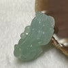 Type A Light Green Jade Jadeite Pixiu Charm - 15.43g 36.0 by 18.7 by 12.2mm - Huangs Jadeite and Jewelry Pte Ltd