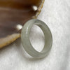 Type A Faint Green Jade Jadeite with Grey Patches Ring - 3.27g US 8 HK 17.5 Inner Diameter 18.1mm Thickness 5.9 by 3.3mm - Huangs Jadeite and Jewelry Pte Ltd