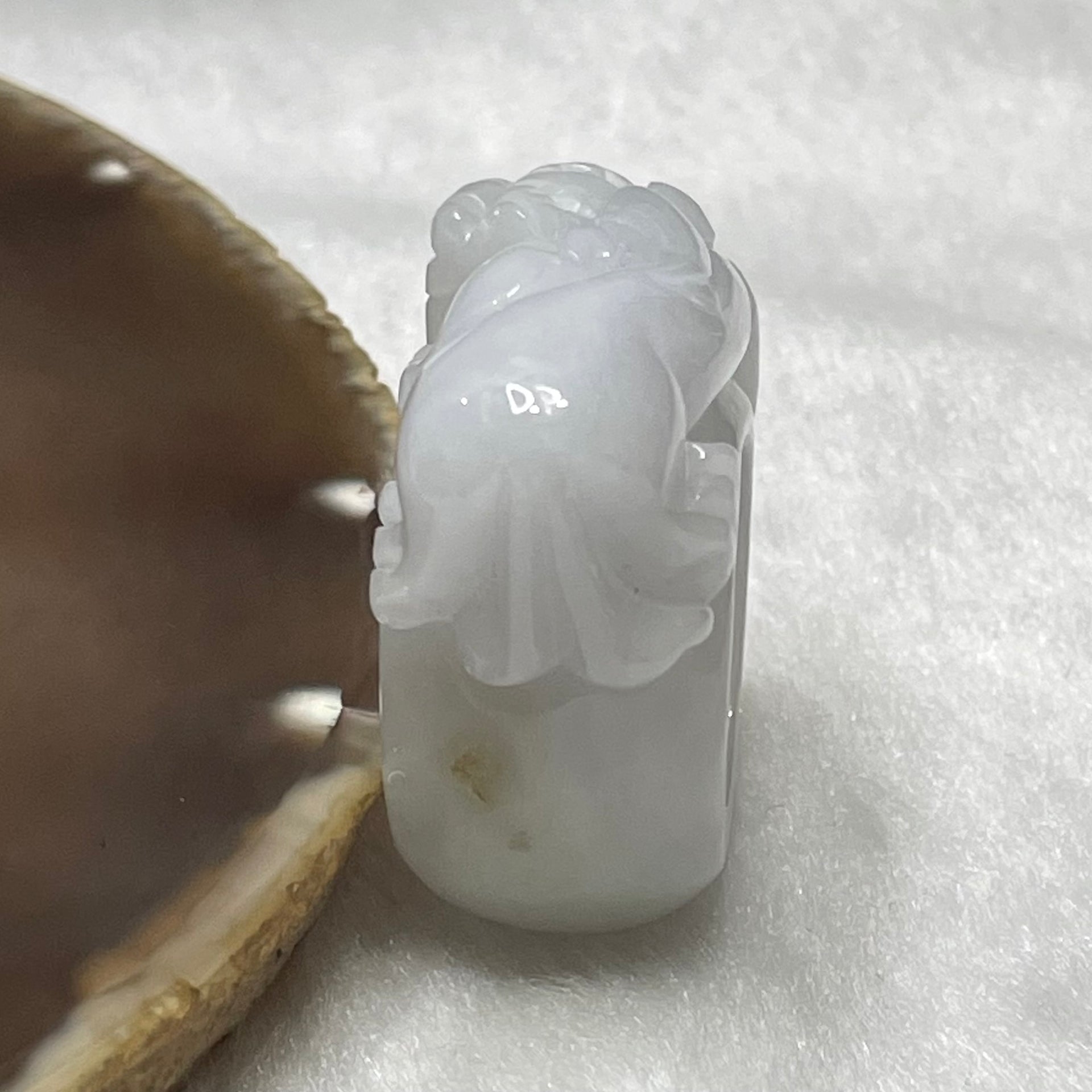 Type A Faint Lavender Jade Jadeite Pixiu - 29.05g US 10 HK 22 Inner Diameter 20.1mm Thickness 17.3 by 11.3mm - Huangs Jadeite and Jewelry Pte Ltd