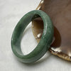 Type A Green Jade Jadeite Bangle - 43.73g Inner Diameter 55.4mm Thickness 13.8 by 6.6mm - Huangs Jadeite and Jewelry Pte Ltd