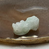 Type A Faint Green Jade Jadeite Pixiu & Ruyi Charm - 16.78g 38.8 by 18.7 by 13.2mm - Huangs Jadeite and Jewelry Pte Ltd