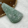 Type A Semi Icy Green and Lavender Jadeite Dragon Pendant 85.80g 83.1 by 44.1 by 19.9mm - Huangs Jadeite and Jewelry Pte Ltd