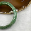 Type A Intense Green Jadeite Bangle 59.40g inner diameter 55.6mm 14.3 by 8.6mm - Huangs Jadeite and Jewelry Pte Ltd