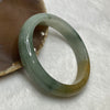 Type A High Quality Green & Yellow Jade Jadeite Bangle - 53.24g Inner Diameter 56.7mm Thickness 12.4 by 7.8mm - Huangs Jadeite and Jewelry Pte Ltd