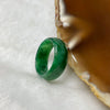 Type A Spicy Green Jade Jadeite Ring 1.6g US3.25 HK6.5 Inner Diameter 14.4mm Thickness 6.3 by 2.1mm - Huangs Jadeite and Jewelry Pte Ltd