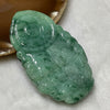 Type A Full Green Jade Jadeite Guan Yin 65.36g 74.8 by 43.9 by 10.8mm - Huangs Jadeite and Jewelry Pte Ltd