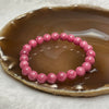Natural Rhodonite Crystal Bracelet 23.94g 8.4mm/bead 23 beads - Huangs Jadeite and Jewelry Pte Ltd