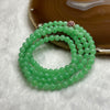 Rare Type A Apple Green Jade Jadeite Necklace 27.82g 4.9mm/bead 129 beads - Huangs Jadeite and Jewelry Pte Ltd