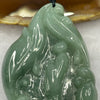 Type A Blueish Green and Yellow Jade Jadeite Shan Shui Pendant 40.19g 58.0 by 33.5 by 10.9mm - Huangs Jadeite and Jewelry Pte Ltd