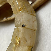 Natural Golden Rutilated Quartz Bracelet 手牌 - 73.11g 18.6 by 13.7 by 8.3mm/piece 18 pieces - Huangs Jadeite and Jewelry Pte Ltd