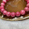 Natural Rhodonite Crystal Bracelet 43.39g 10.8mm/bead 19 beads - Huangs Jadeite and Jewelry Pte Ltd