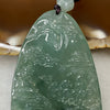 Grand Master Certified ICY Type A Green Jadeite Shan Shui with Gui Ren 29.23g 60.0 by 31.0 by 7.2mm - Huangs Jadeite and Jewelry Pte Ltd