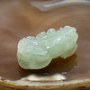 Type A Faint Green Jade Jadeite Pixiu Pendant - 13.70g 34.9 by 15.7 by 13.7mm - Huangs Jadeite and Jewelry Pte Ltd