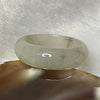 Type A Light Green with Grey patches Jade Jadeite Ring 3.40g US8 HK17.5 Thickness 6.5 by 3.1mm Inner Diameter 18.1mm - Huangs Jadeite and Jewelry Pte Ltd