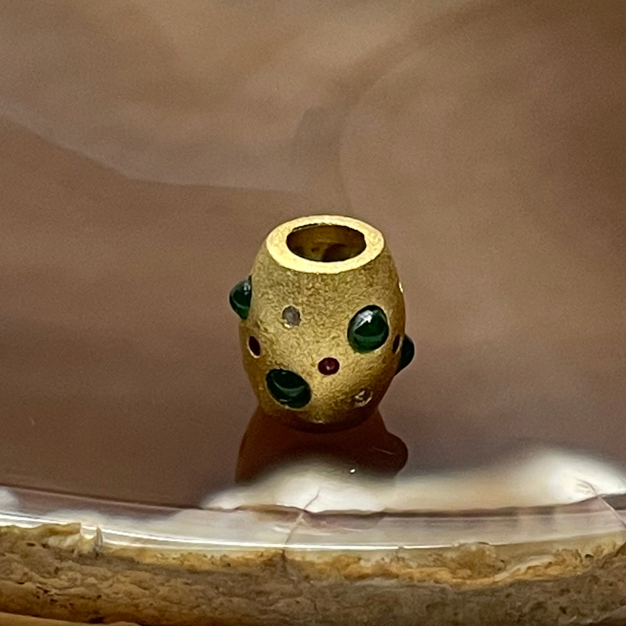 Type A Green Jade Jadeite 925 Silver Lu Lu Tong - 1.87g 10.3 by 8.9 by 8.8mm - Huangs Jadeite and Jewelry Pte Ltd