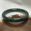 Type A Green Jade Jadeite Bangle - 50.58g Inner Diameter 58.0mm Thickness 10.4 by 10.1mm - Huangs Jadeite and Jewelry Pte Ltd
