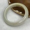 Type A Yellow and Green Jadeite Bangle 58.95g inner diameter 55.4mm 12.5 by 8.4mm - Huangs Jadeite and Jewelry Pte Ltd