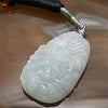Type A Faint Green Jade Jadeite Dragon Necklace - 47.2g 55.7 by 34.4 by 14.8mm - Huangs Jadeite and Jewelry Pte Ltd