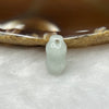 Type A Green Jade Jadeite Peanut - 1.45g 14.0 by 7.3 by 7.3 mm - Huangs Jadeite and Jewelry Pte Ltd