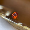 Natural Orange Red Garnet Crystal Stone for Setting - 1.10ct 5.6 by 5.6 by 3.6mm - Huangs Jadeite and Jewelry Pte Ltd