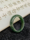 Type A Burmese Dark Green Jade Jadeite Ring - 2.73g US 8 HK 17 Inner Diameter 18.4mm - Huangs Jadeite and Jewelry Pte Ltd
